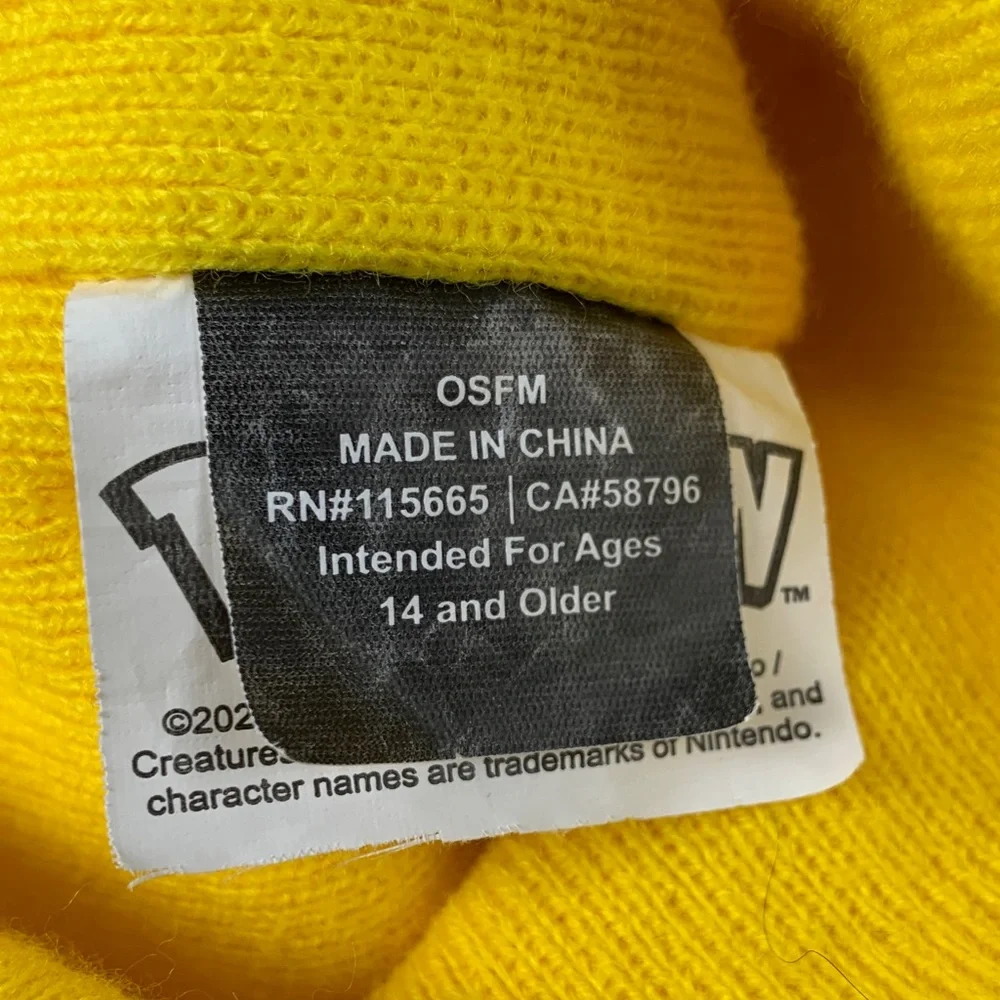 Pokémon Pikachu Beanie with Ears Size 14+ Age Nostalgia